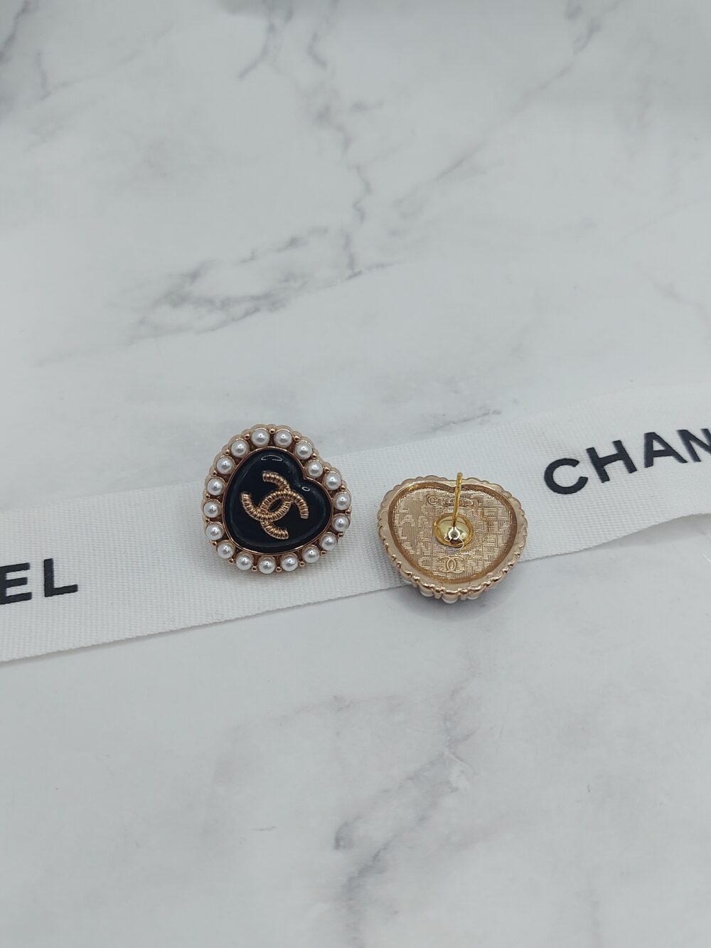 全館特價!!20mm黑色珍珠 大顆愛心