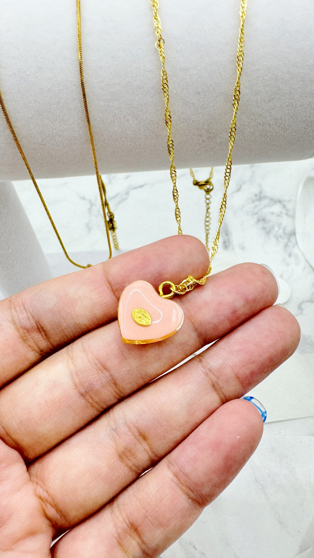 16mm透亮粉橘色雙C