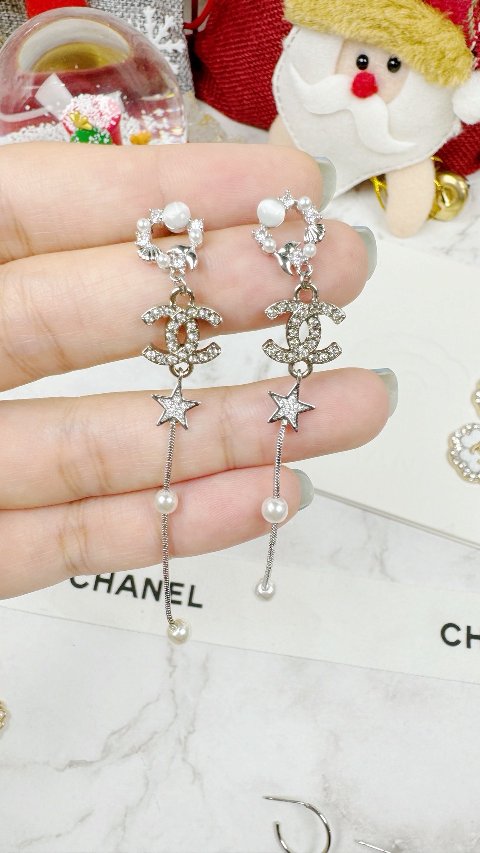 S__16932964_0 聖誕特價!!垂墜銀色小雙C