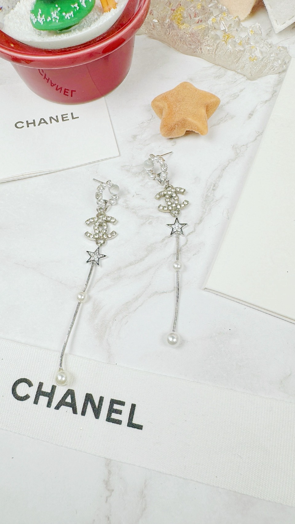 S__16932966_0 聖誕特價!!垂墜銀色小雙C