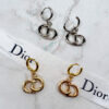 DIOR銀色耳扣