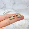 全館特價!!17mm 半鑽半珍珠 金