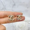全館特價!!17mm 半鑽半珍珠 金
