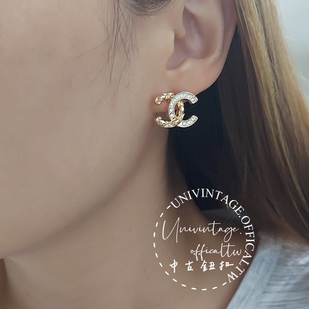 17mm 壓紋閃鑽 金