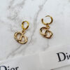 DIOR金色耳扣