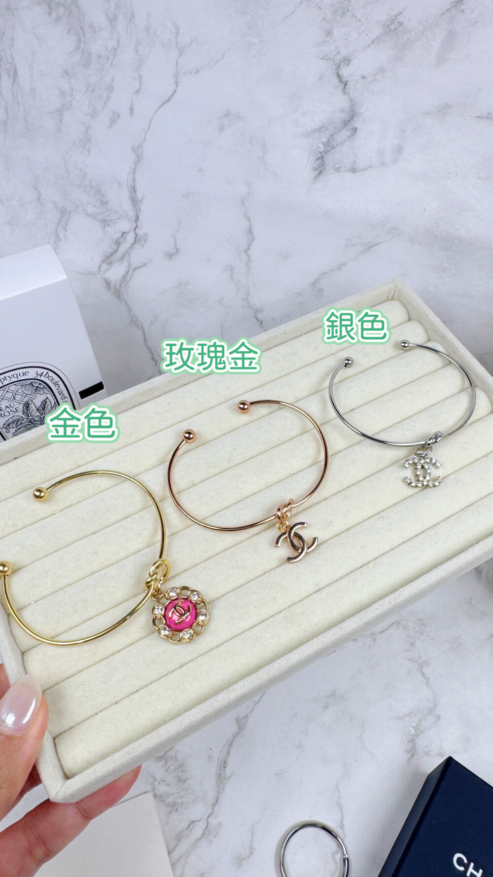 全館特價!!【獨家♡心型扭結】小香粉色圓形