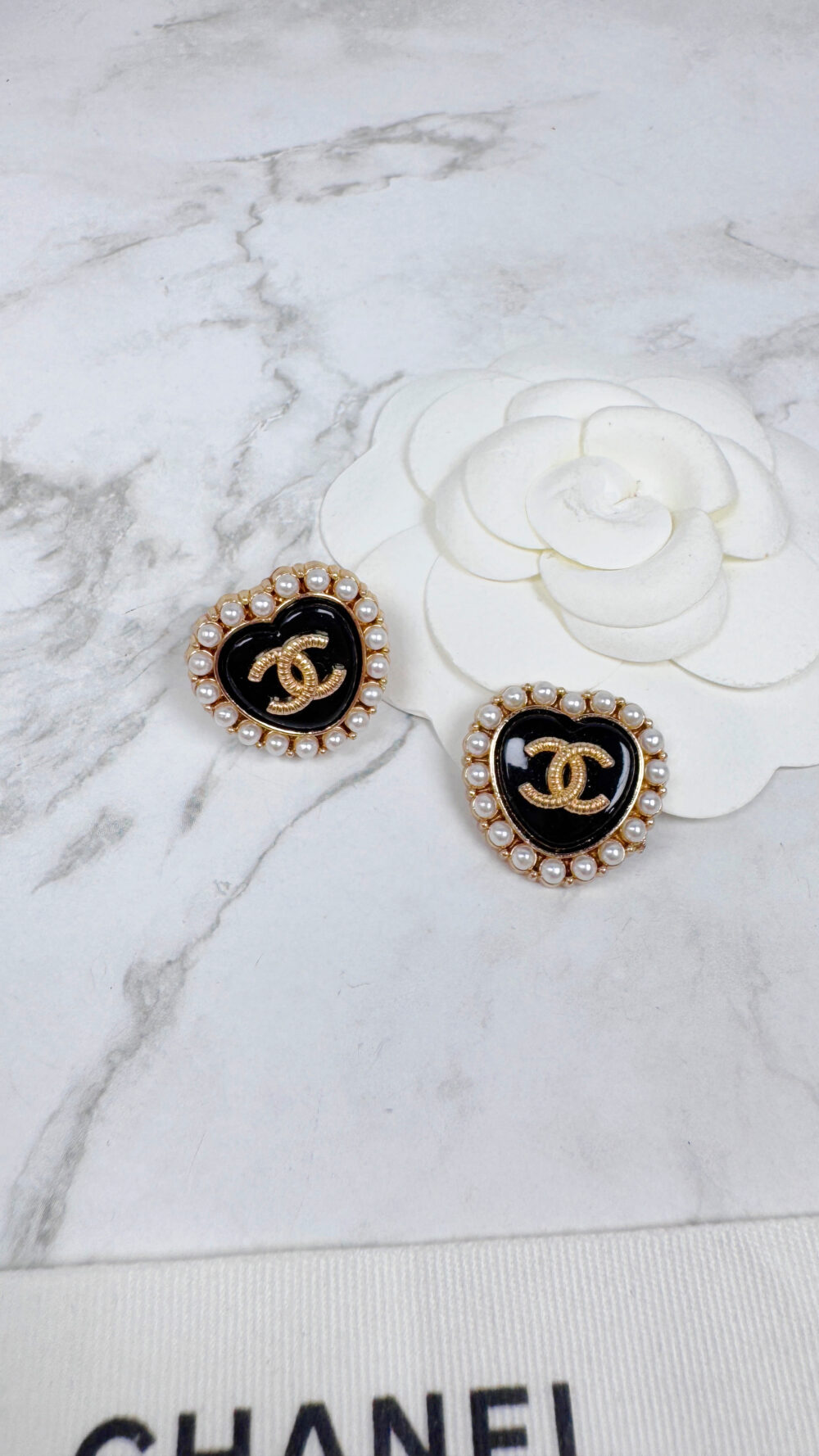 全館特價!!20mm黑色珍珠 大顆愛心