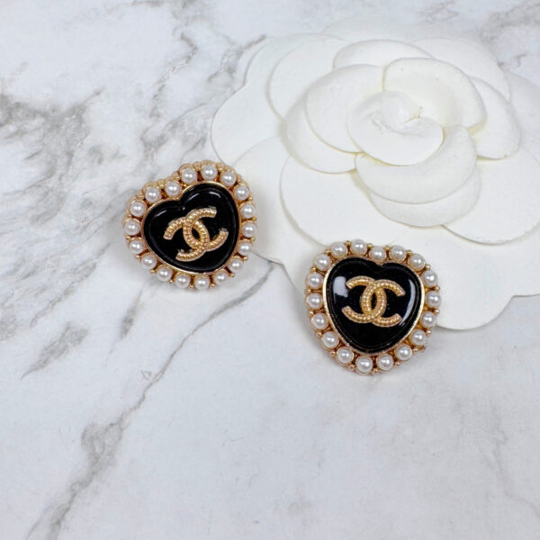 全館特價!!20mm黑色珍珠 大顆愛心