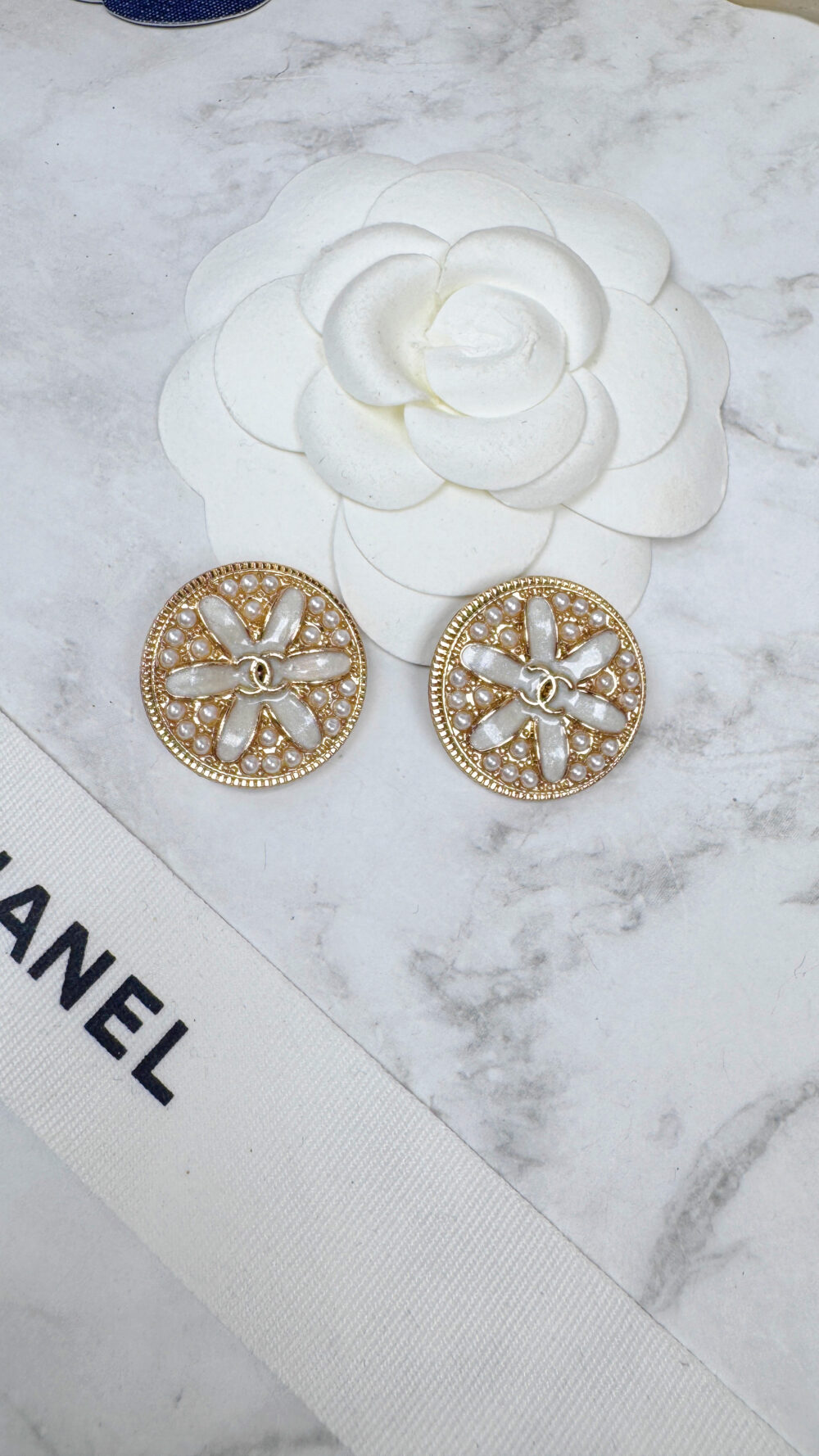 全館特價!!25mm白色大圓形花花