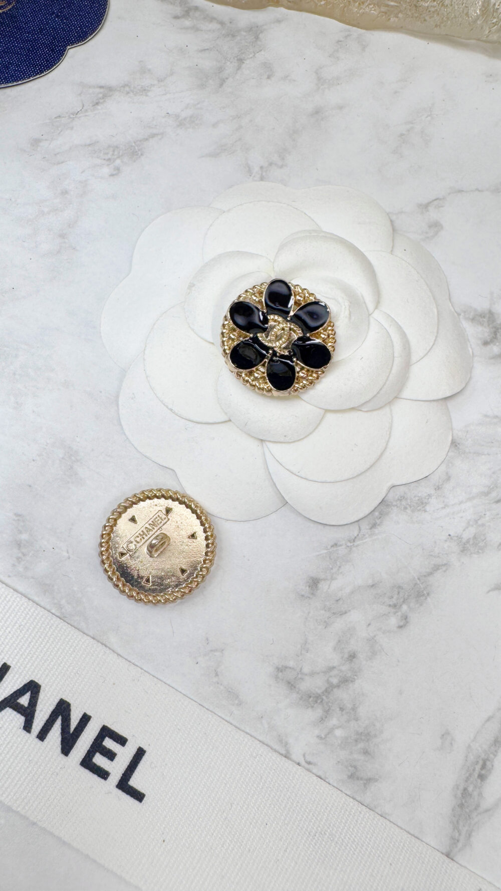 全館特價!!20mm黑色花花圓形