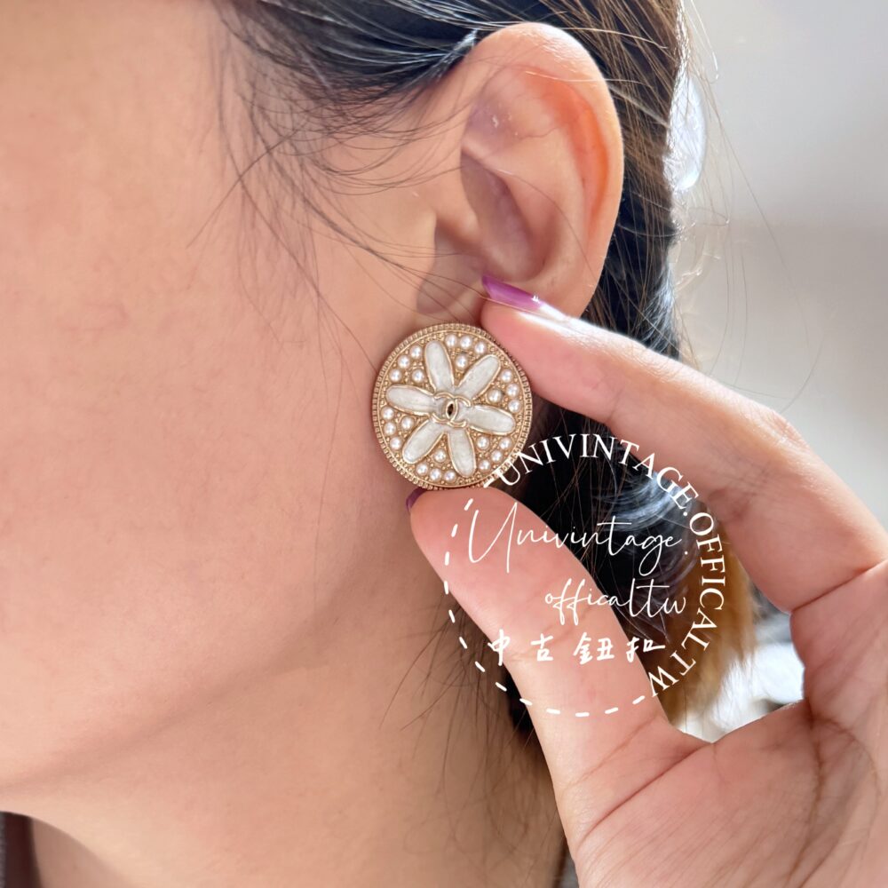 全館特價!!25mm白色大圓形花花