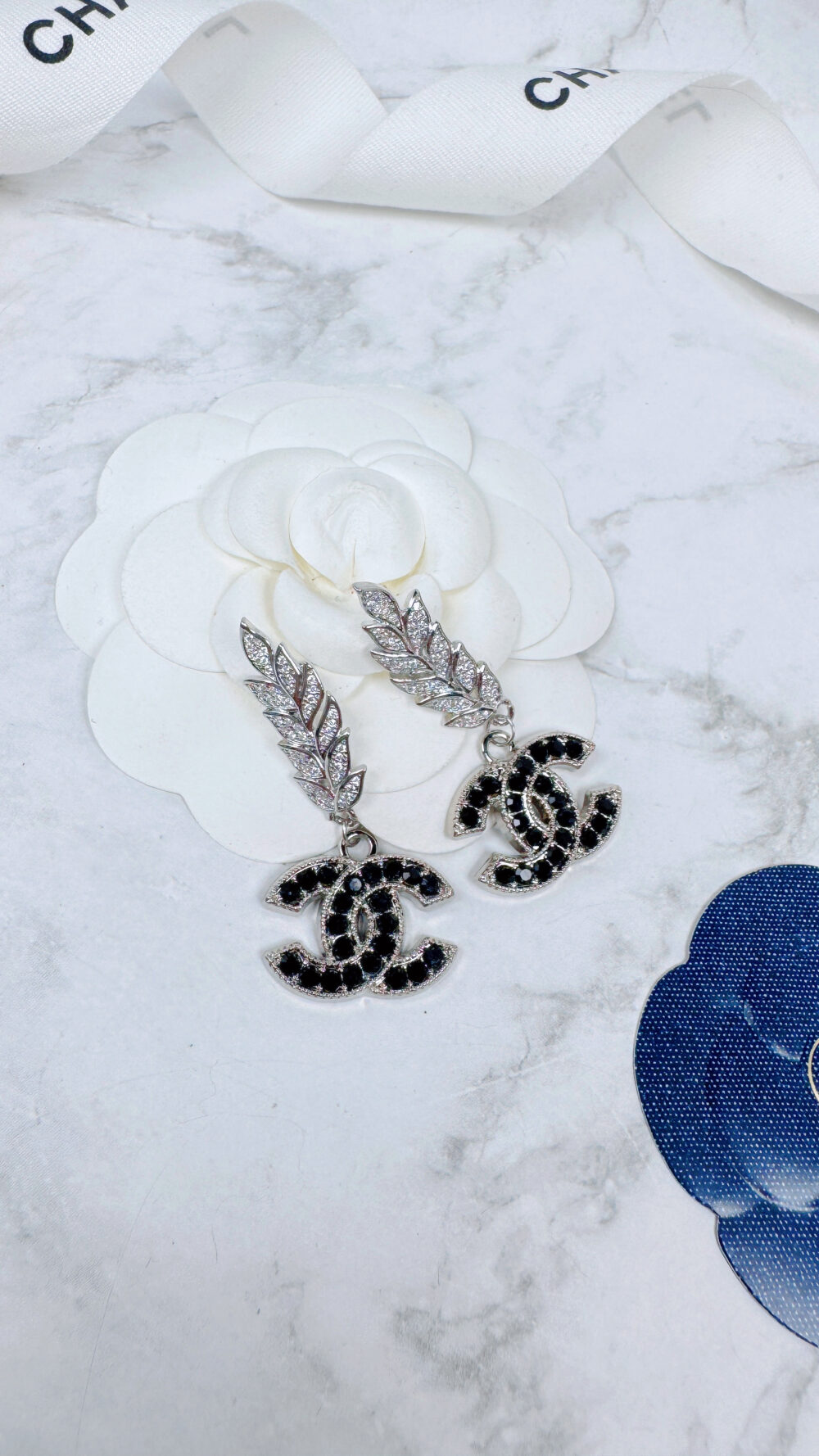 全館特價!!銀色黑鑽麥穗款