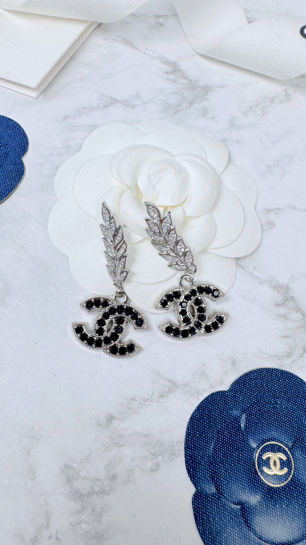 全館特價!!銀色黑鑽麥穗款