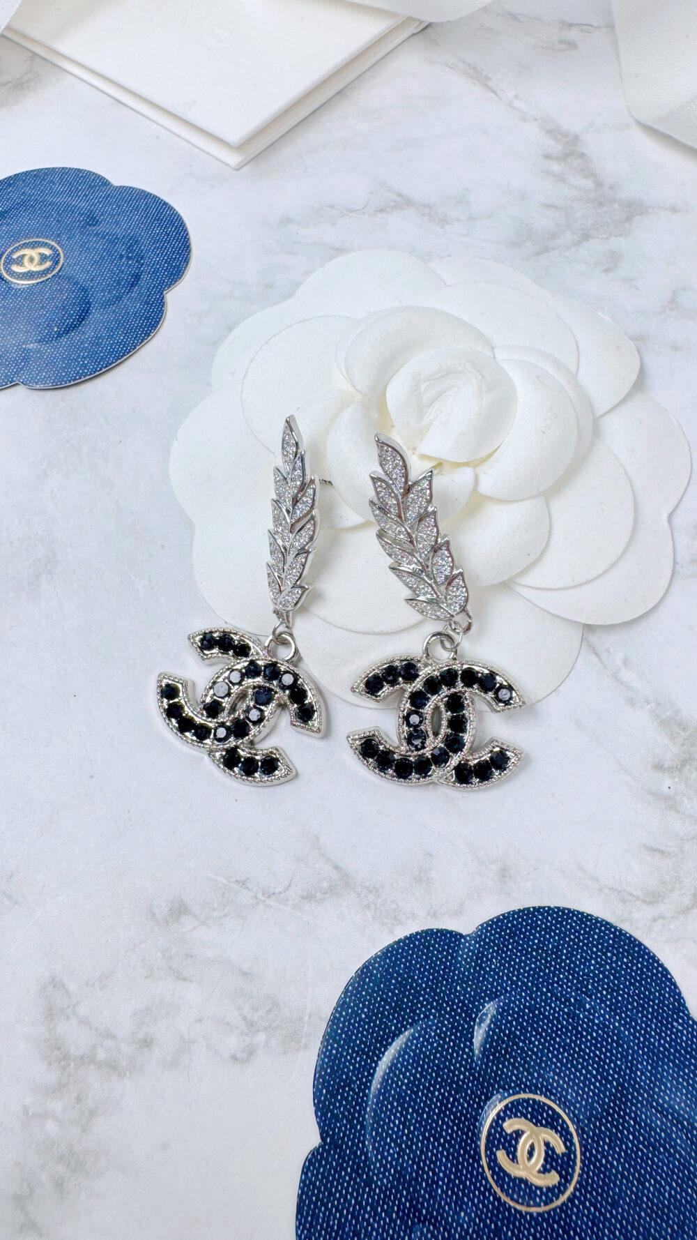 全館特價!!銀色黑鑽麥穗款