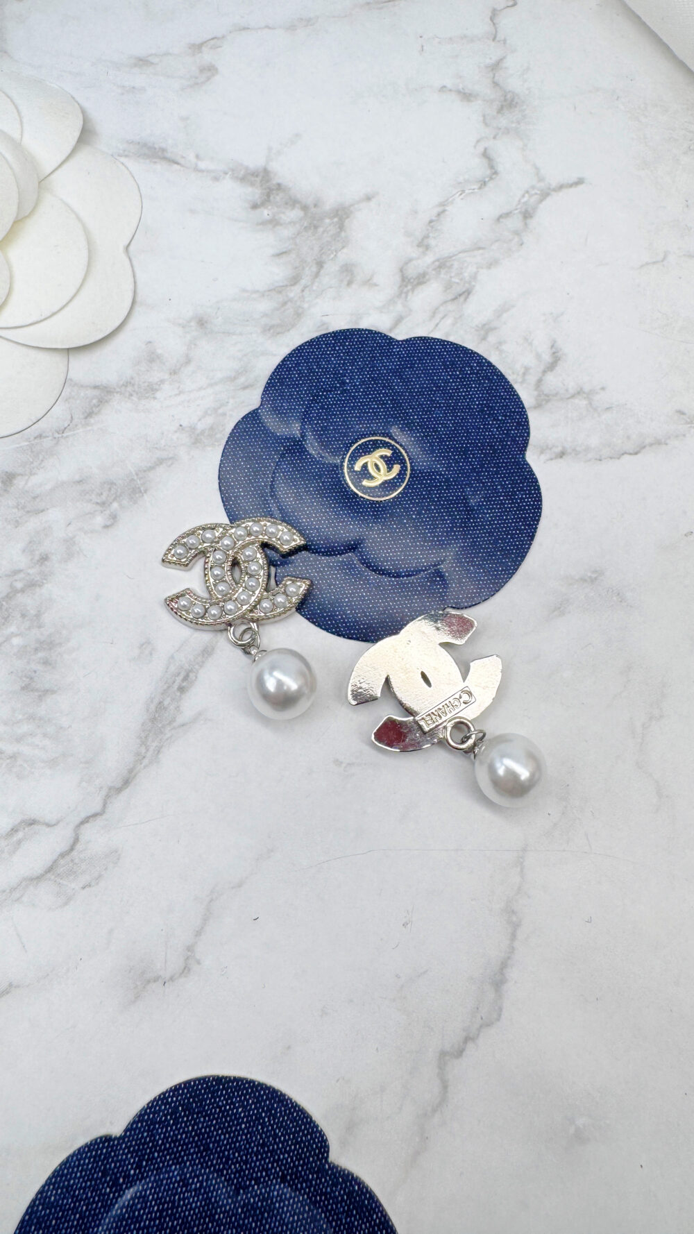 全館特價!!22mm銀色珍珠垂墜款