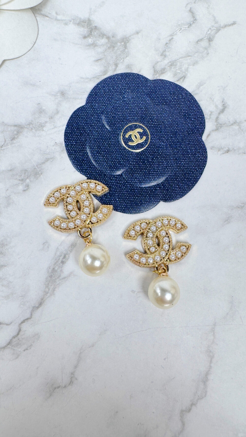 全館特價!!22mm金色珍珠垂墜款