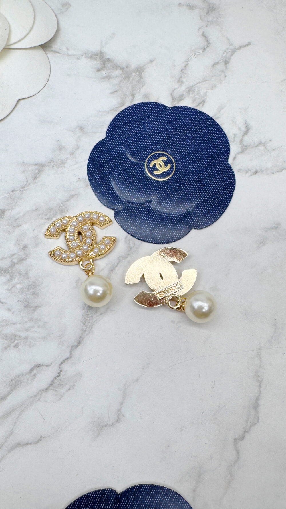 全館特價!!22mm金色珍珠垂墜款