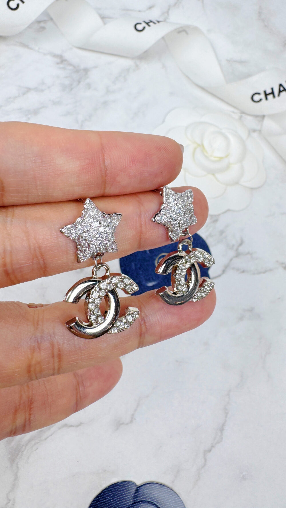 全館特價!!星星半鑽垂墜款 共兩色