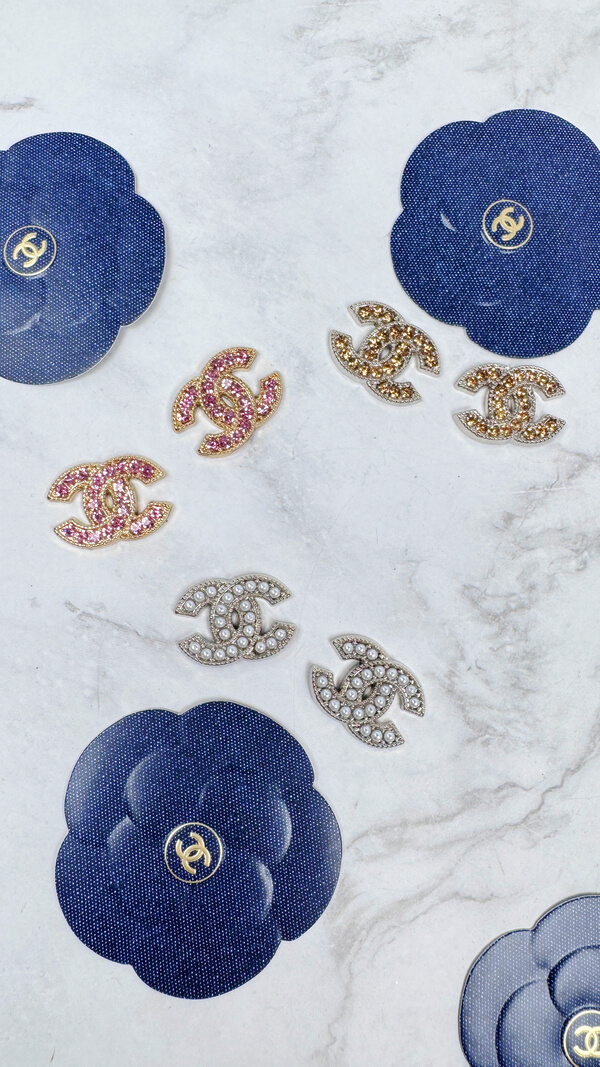 全館特價!!22mm貼耳特殊色 粉/黃