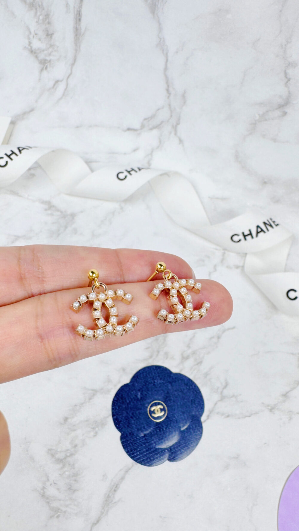 全館特價!!15mm珍珠雙C垂墜款