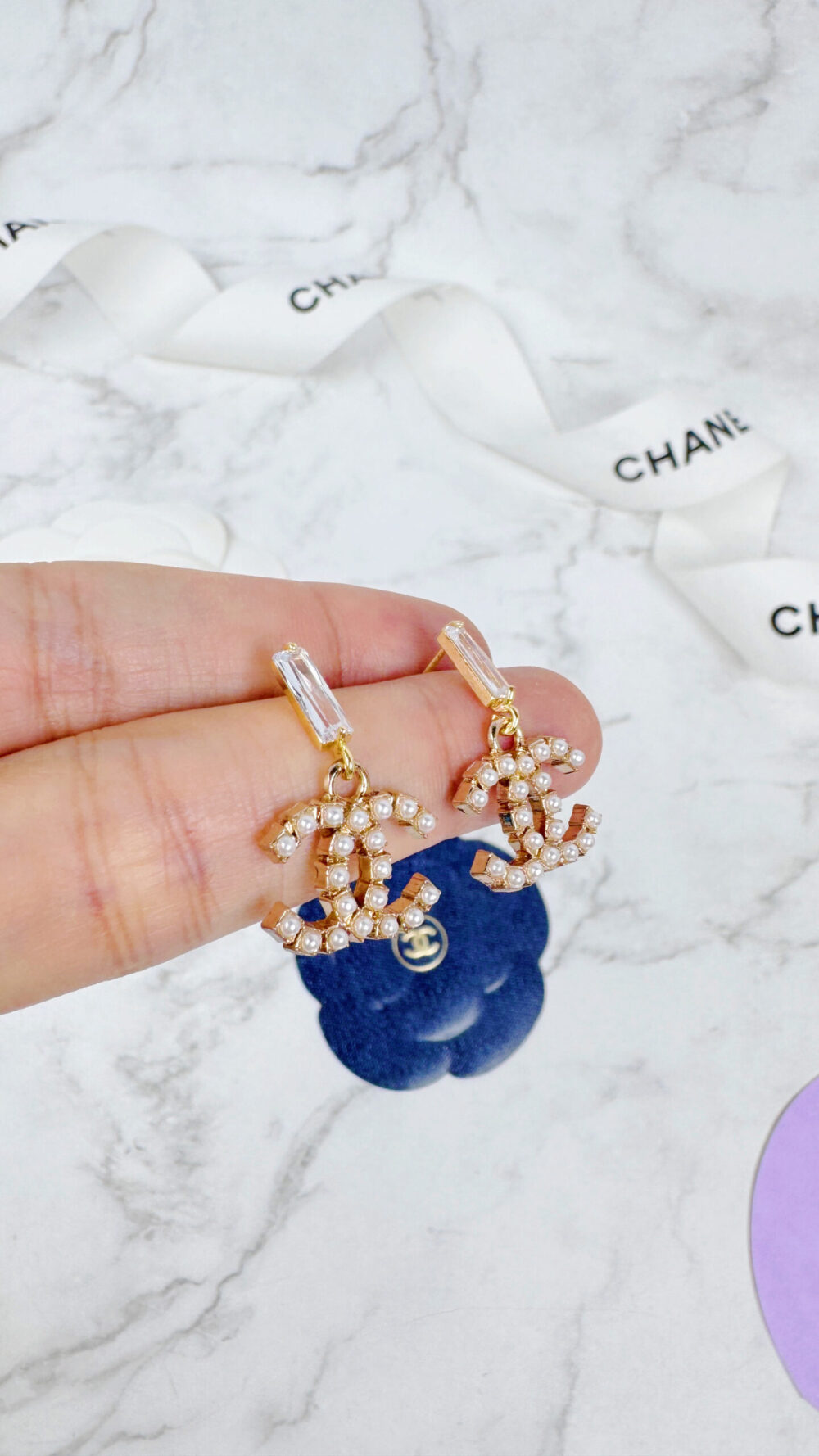 全館特價!!15mm珍珠雙C垂墜款