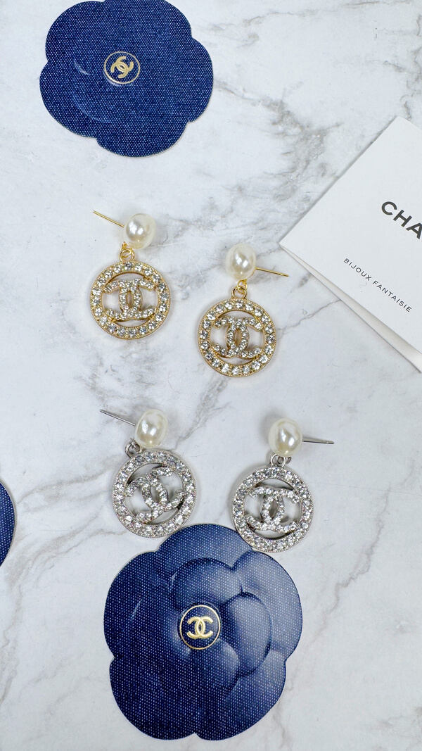 全館特價!!閃鑽簍空圓形 金/銀