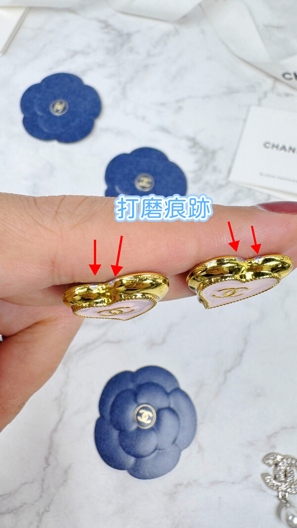 全館特價!!20mm貼耳愛心 黑/白/淡粉