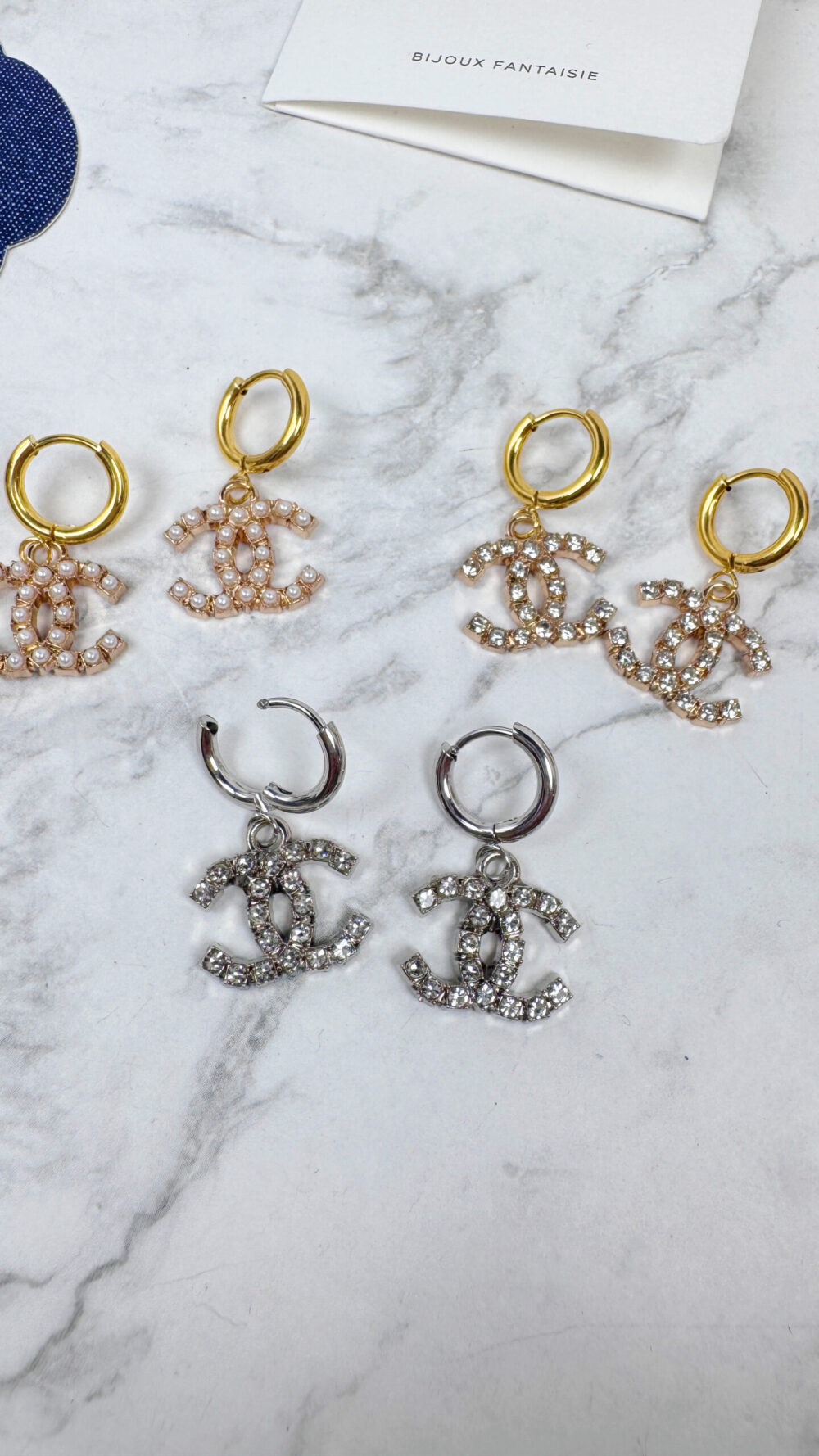 全館特價!!17mm方格耳扣 金/銀