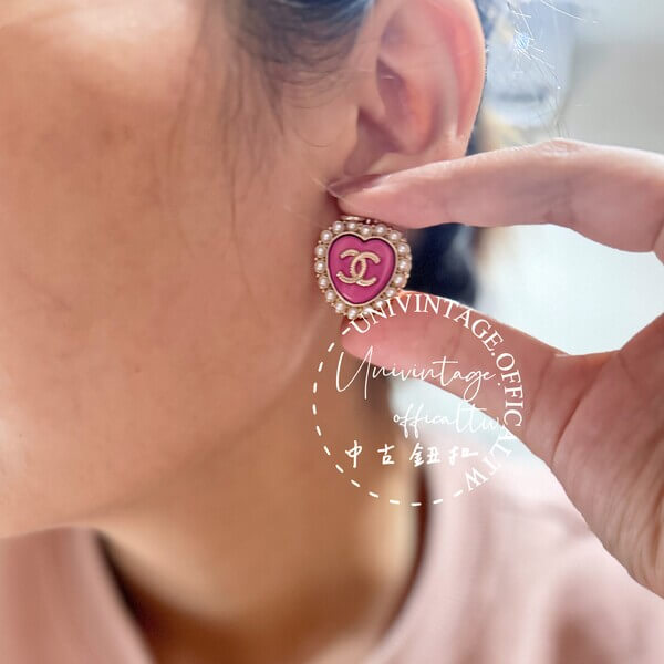 全館特價!!20mm深粉色愛心珍珠