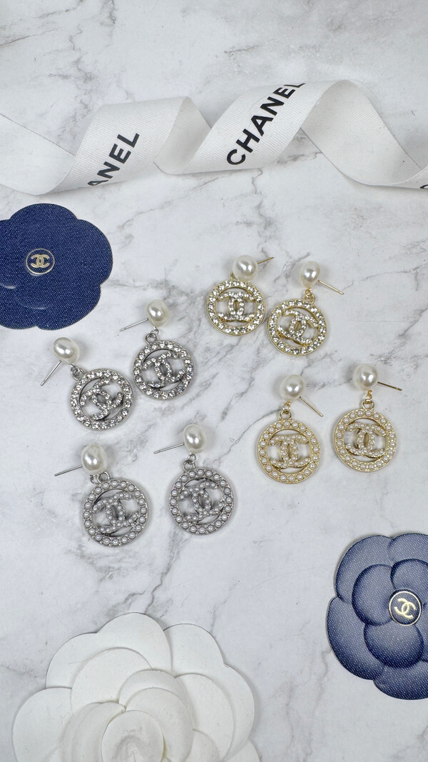 全館特價!!珍珠簍空圓形 金/銀