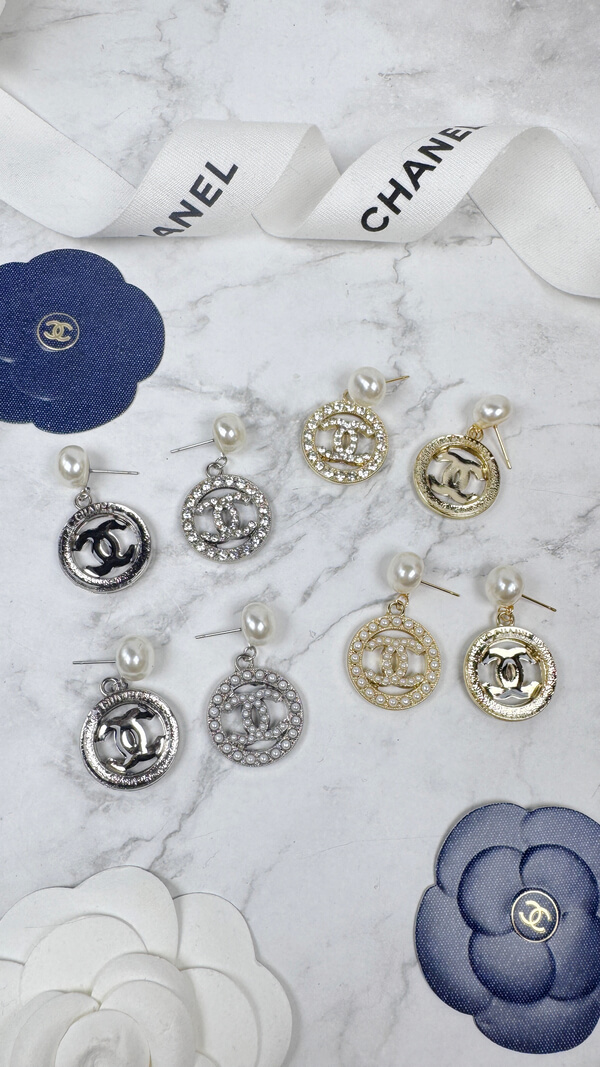 全館特價!!珍珠簍空圓形 金/銀