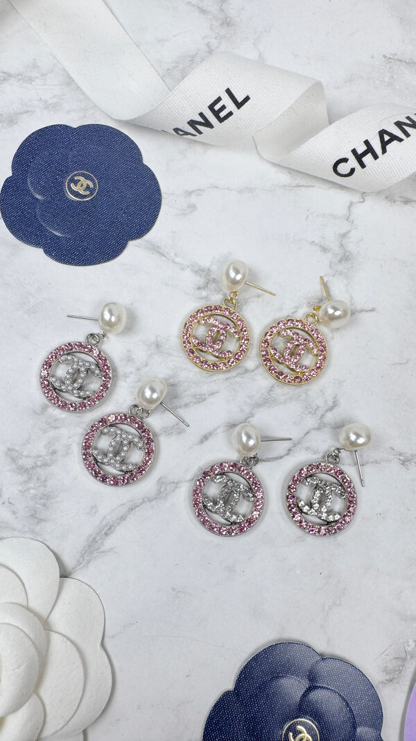 全館特價!!粉鑽簍空圓形 金/銀