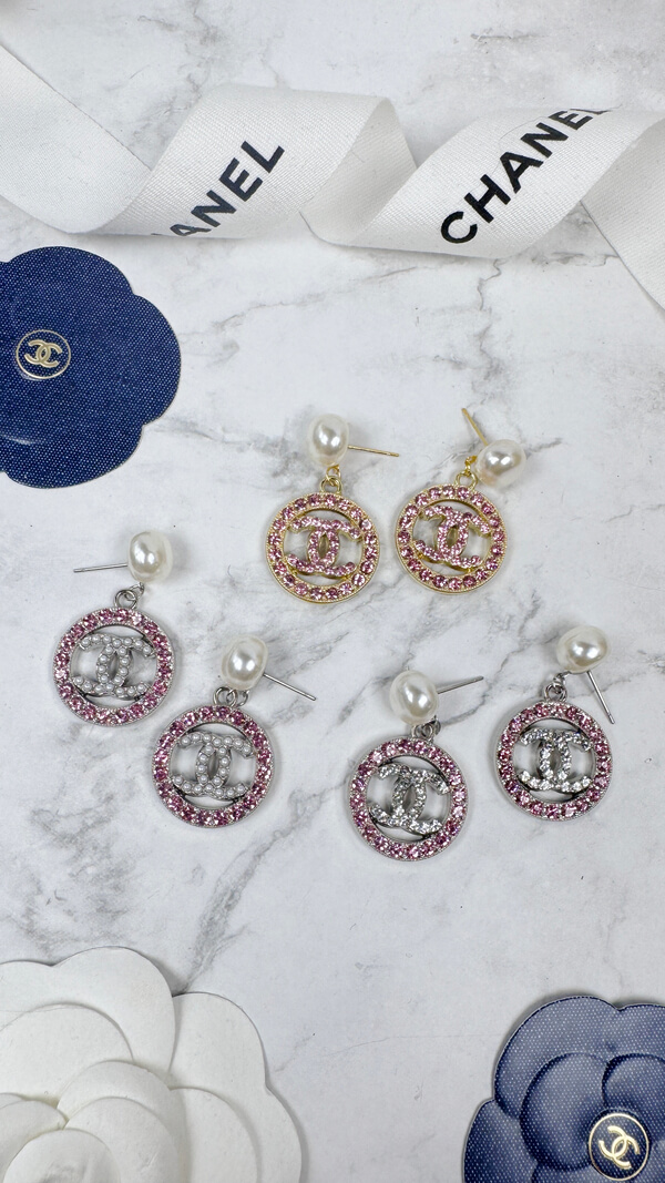 全館特價!!粉鑽簍空圓形 金/銀