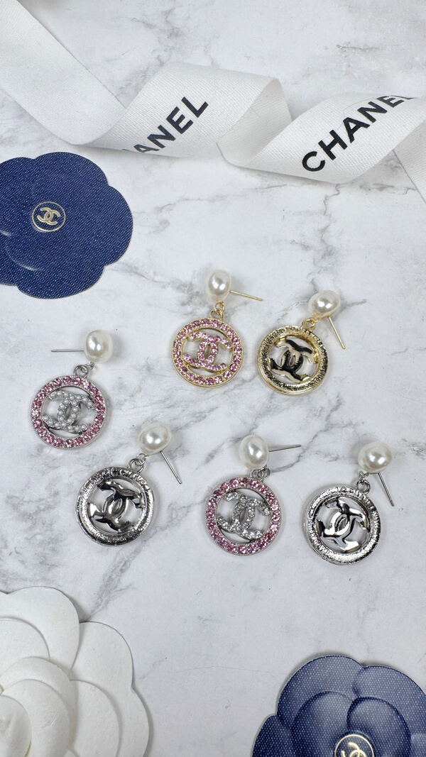 全館特價!!粉鑽簍空圓形 金/銀