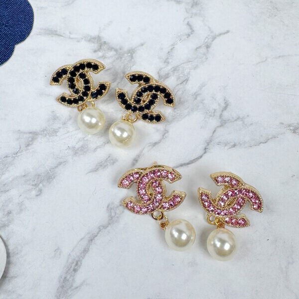 全館特價!!22mm金色垂墜款 粉鑽/黑鑽