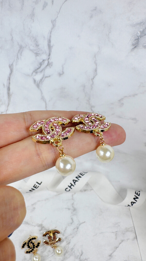 全館特價!!22mm金色垂墜款 粉鑽/黑鑽