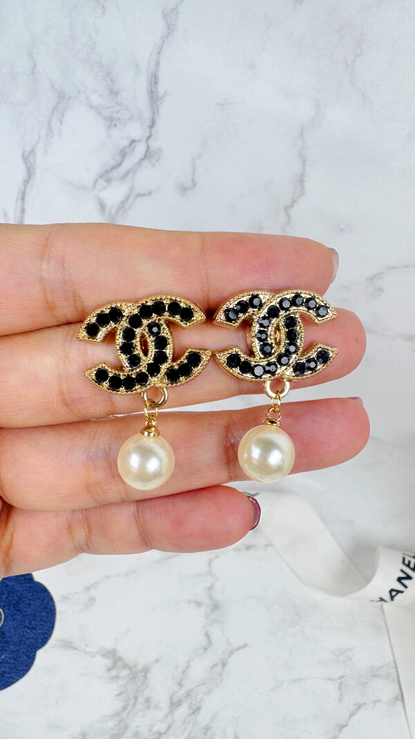 全館特價!!22mm金色垂墜款 粉鑽/黑鑽