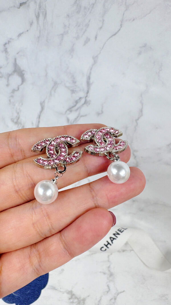 全館特價!!22mm銀色垂墜款 粉鑽/黑鑽