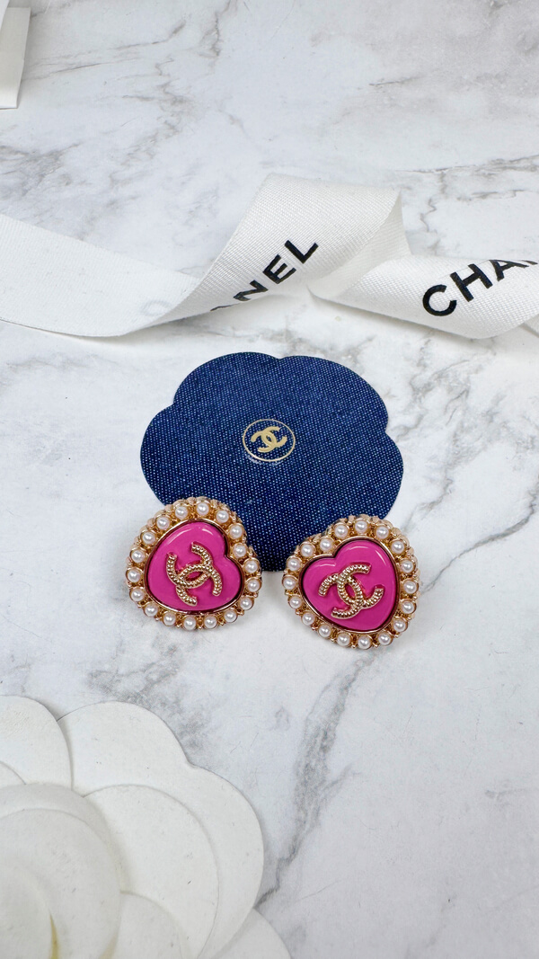 全館特價!!20mm深粉色愛心珍珠