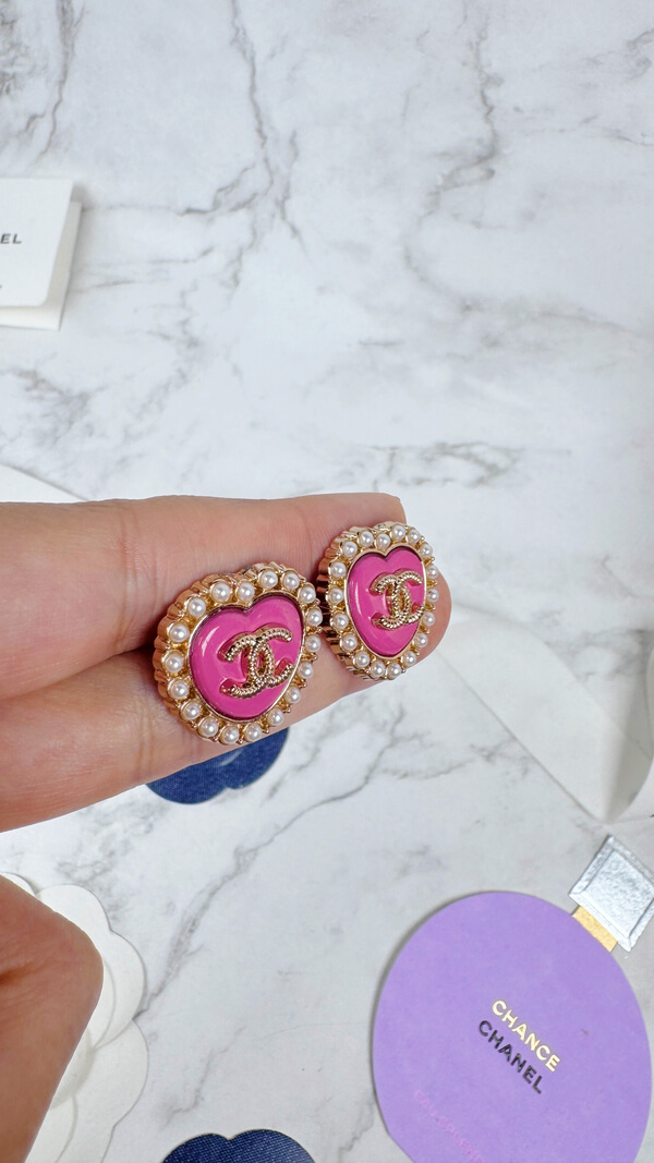 全館特價!!20mm深粉色愛心珍珠