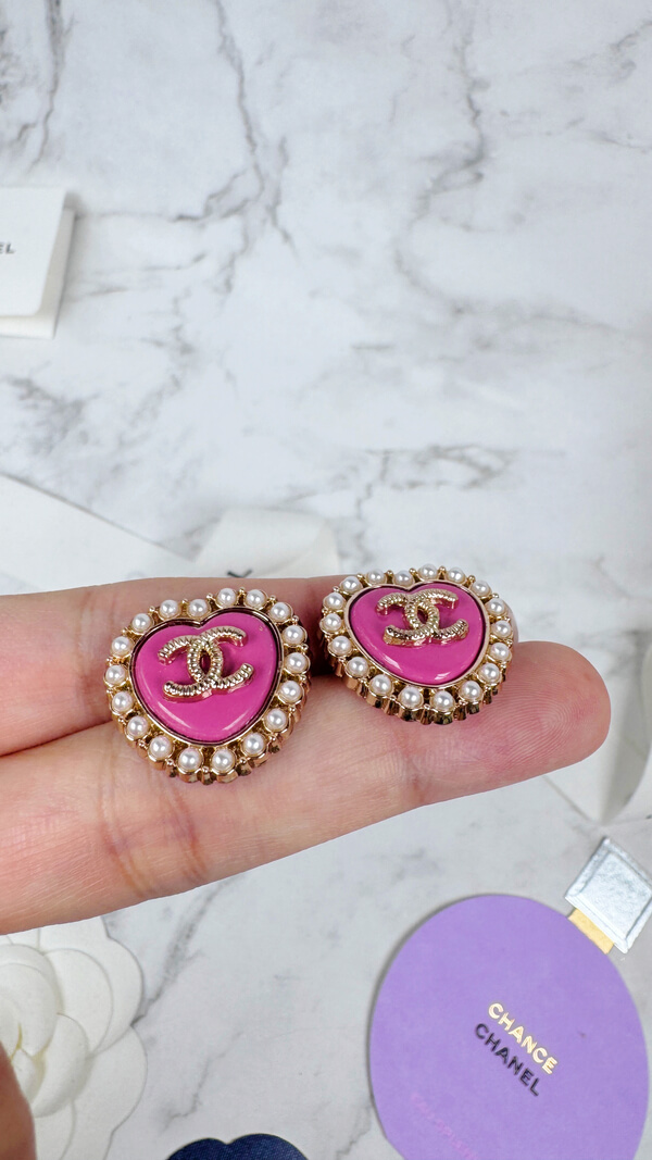 全館特價!!20mm深粉色愛心珍珠