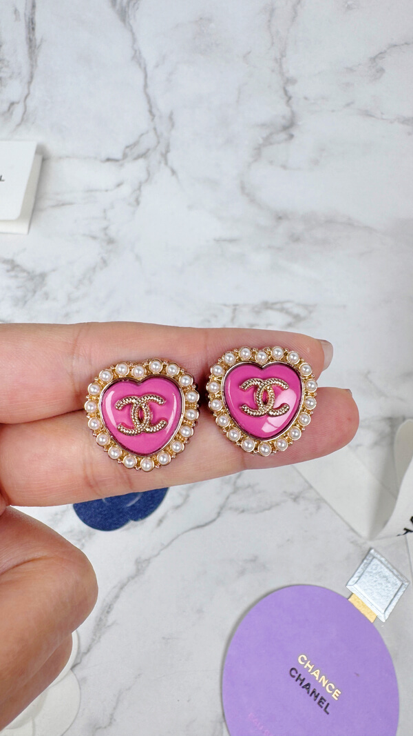 全館特價!!20mm深粉色愛心珍珠
