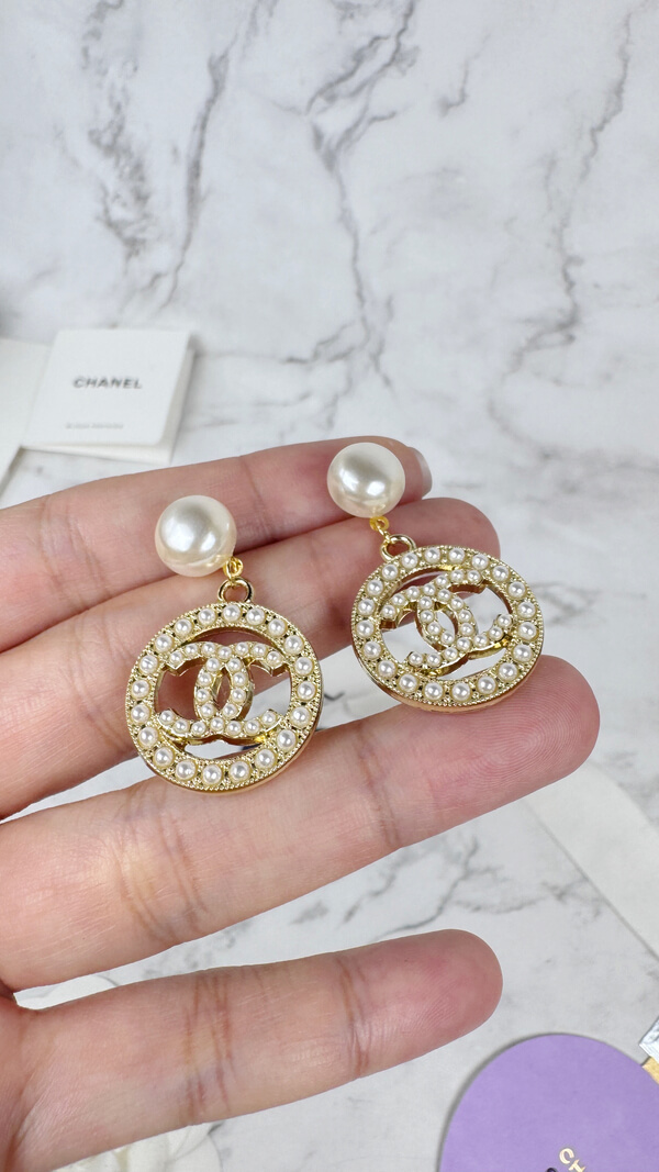 全館特價!!珍珠簍空圓形 金/銀