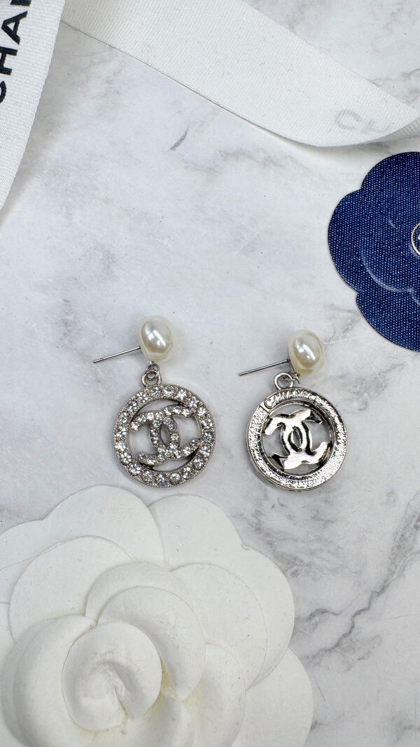 全館特價!!閃鑽簍空圓形 金/銀