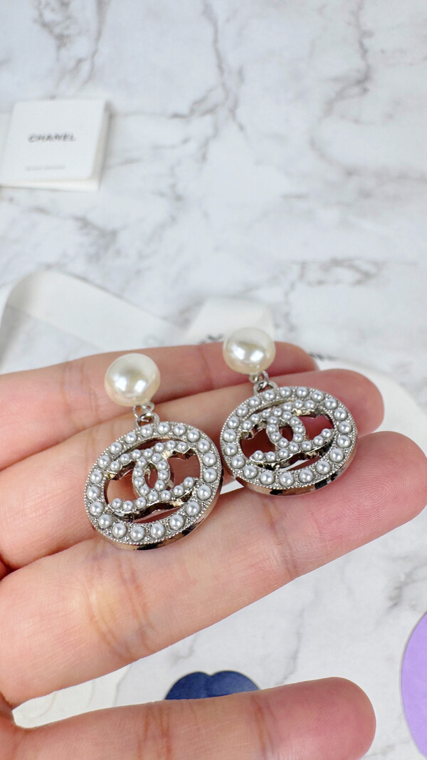 全館特價!!珍珠簍空圓形 金/銀