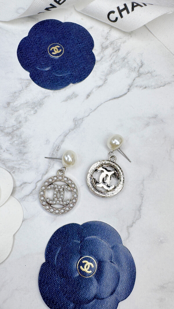 全館特價!!珍珠簍空圓形 金/銀