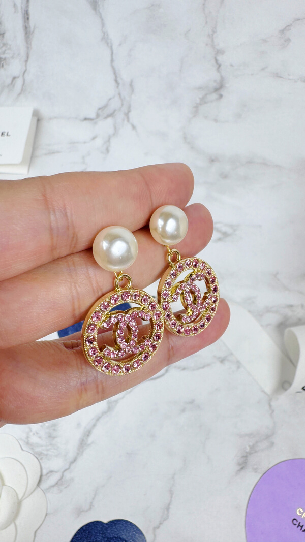 全館特價!!粉鑽簍空圓形 金/銀