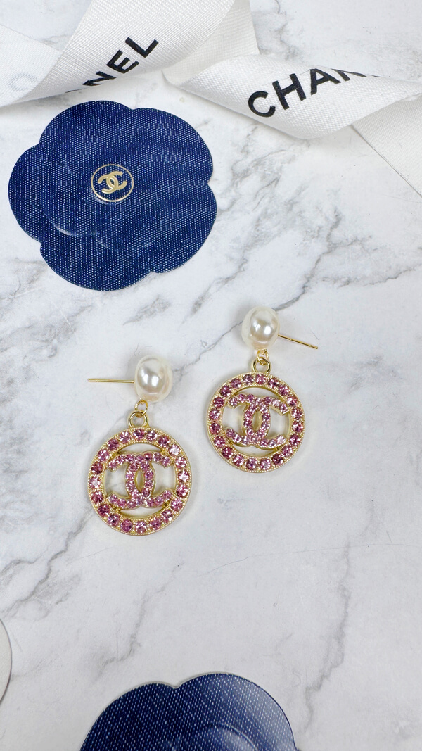 全館特價!!粉鑽簍空圓形 金/銀