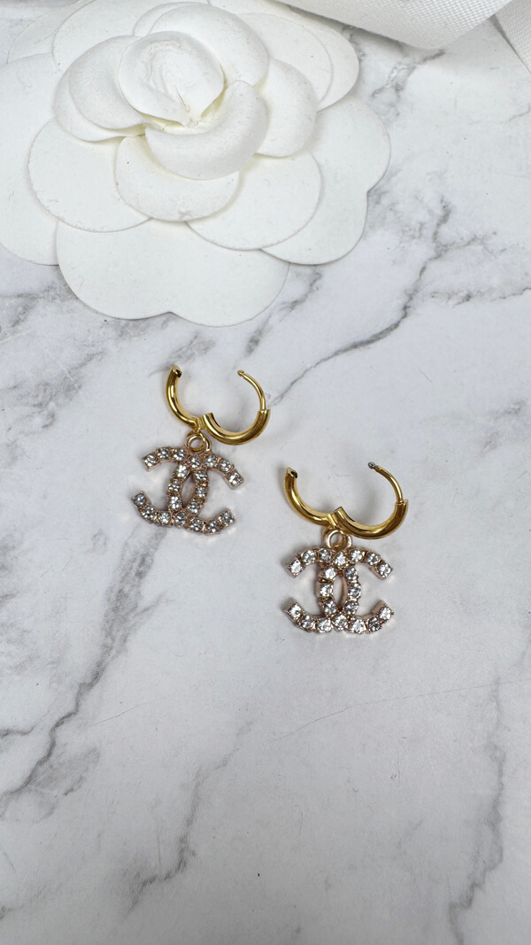 全館特價!!17mm方格耳扣 金/銀