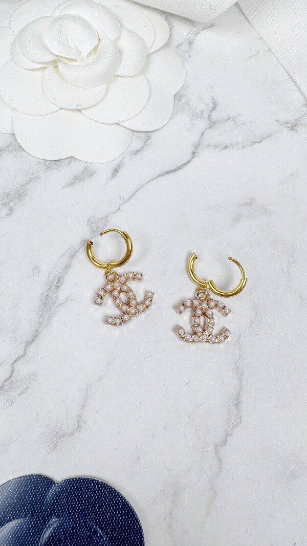 全館特價!!17mm方格耳扣 金/銀